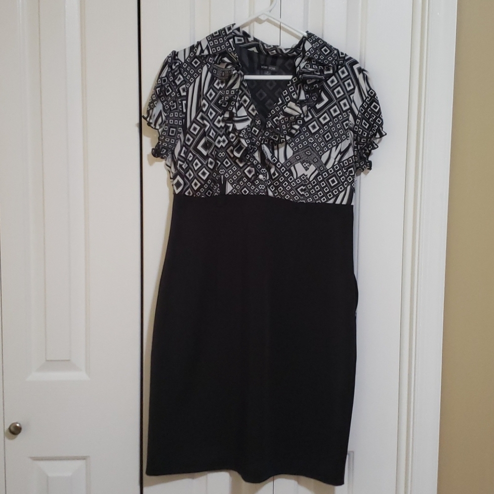 Black and white dress